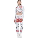 Botanical T- Shirt Botanical Graceful Chag T- Shirt Cropped Zip Up Lounge Set View1