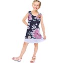 Botanical T- Shirt Botanical Graceful Pattern T- Shirt Kids  Tunic Dress View1