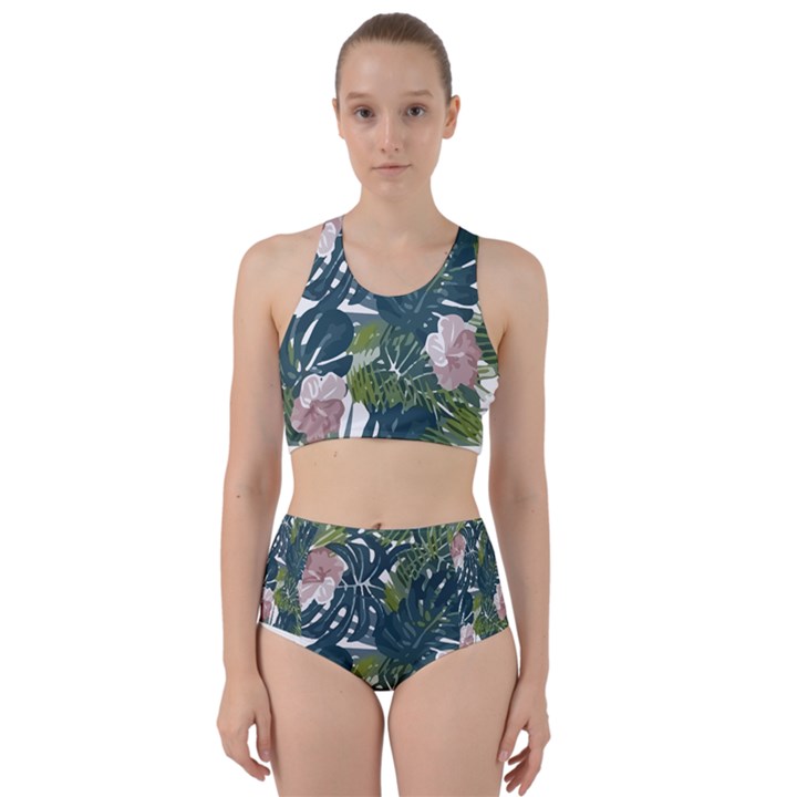 Botanical T- Shirt Botanical Majestic Unloading T- Shirt Racer Back Bikini Set