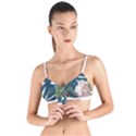 Botanical T- Shirt Botanical Majestic Unloading T- Shirt Tie Up Cut Bikini Top View1