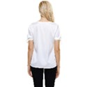 Botanical T- Shirt Botanical Majestic Unloading T- Shirt Bow Sleeve Button Up Top View4