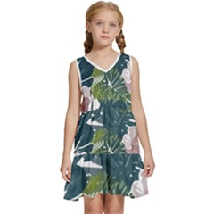 Botanical T- Shirt Botanical Majestic Unloading T- Shirt Kids  Sleeveless Tiered Mini Dress by EnriqueJohnson