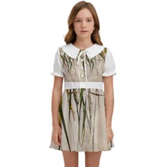 Branches T- Shirt Green Leaves, Branches, Green, Wallart, Summer, Nature, Digital, Art, Minimal, Tro Kids  Sweet Collar Dress by EnriqueJohnson