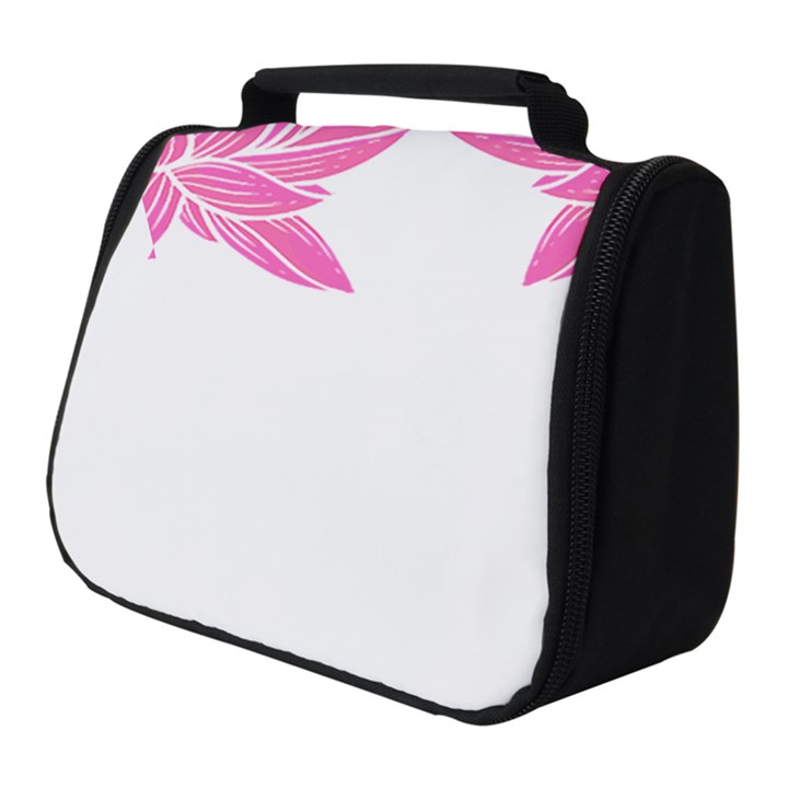 Breast Cancer T- Shirt Pink Ribbon Breast Cancer Survivor - Flowers Breast Cancer T- Shirt Full Print Travel Pouch (Small)