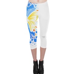 Butterfly Art T- Shirtbutterfly T- Shirt (3) Capri Leggings  by EnriqueJohnson