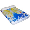 Butterfly Art T- Shirtbutterfly T- Shirt (3) Fitted Sheet (Queen Size) View2