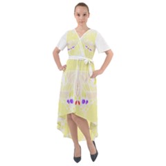 Butterfly Art T- Shirtbutterfly T- Shirt (4) Front Wrap High Low Dress