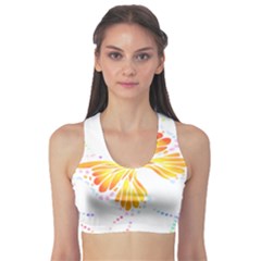 Butterfly Art T- Shirtbutterfly T- Shirt (5) Fitness Sports Bra by EnriqueJohnson