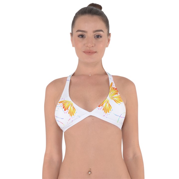 Butterfly Art T- Shirtbutterfly T- Shirt (5) Halter Neck Bikini Top