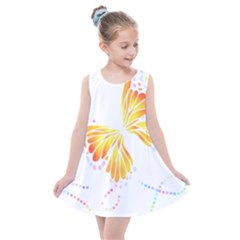 Butterfly Art T- Shirtbutterfly T- Shirt (5) Kids  Summer Dress by EnriqueJohnson