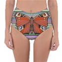 Butterfly Art T- Shirtbutterfly T- Shirt (8) Reversible High-Waist Bikini Bottoms View1