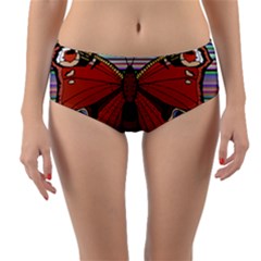 Butterfly Art T- Shirtbutterfly T- Shirt (8) Reversible Mid-waist Bikini Bottoms by EnriqueJohnson