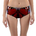 Butterfly Art T- Shirtbutterfly T- Shirt (8) Reversible Mid-Waist Bikini Bottoms View1