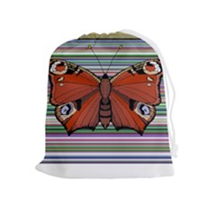 Butterfly Art T- Shirtbutterfly T- Shirt (8) Drawstring Pouch (xl) by EnriqueJohnson