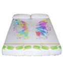 Butterfly Art T- Shirtbutterfly T- Shirt Fitted Sheet (California King Size) View1