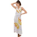 Butterfly Design T- Shirtbutterfly T- Shirt (1) V-Neck Chiffon Maxi Dress View1