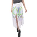 Butterfly Design T- Shirtbutterfly T- Shirt (2) Velour Split Maxi Skirt View1