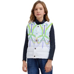 Butterfly Design T- Shirtbutterfly T- Shirt (2) Kid s Button Up Puffer Vest	