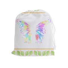 Butterfly Lover T- Shirtbutterfly T- Shirt Drawstring Pouch (xl) by EnriqueJohnson