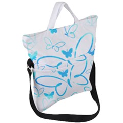 Butterfly T- Shirt Butterfly T- Shirt Fold Over Handle Tote Bag