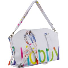 Happy Canvas Crossbody Bag by SychEva