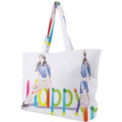 Happy Simple Shoulder Bag by SychEva