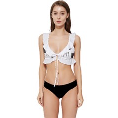 Camel Art T- Shirtcamel T- Shirt (7) Low Cut Ruffle Edge Bikini Top