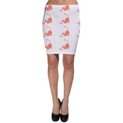 Cat T- Shirt Cute Cat Pattern For Cat Lovers T- Shirt Bodycon Skirt