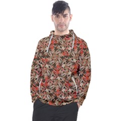 Red Blossom Harmony Pattern Design Men s Pullover Hoodie by dflcprintsclothing