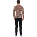 Red Blossom Harmony Pattern Design Men s Long Sleeve Rash Guard View2