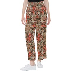 Red Blossom Harmony Pattern Design Women s Pants  by dflcprintsclothing