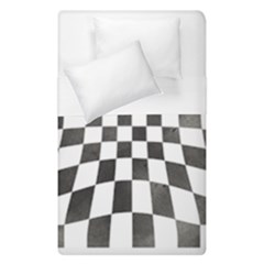 Checkerboard T- Shirt Watercolor Psychedelic Checkerboard T- Shirt Duvet Cover Double Side (single Size)