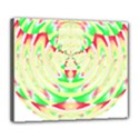 Circle Design T- Shirt Abstract Red Green Yellow Ornamental Circle Design T- Shirt Deluxe Canvas 24  x 20  (Stretched) View1