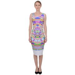 Circle T- Shirt Colourful Abstract Circle Design T- Shirt Sleeveless Pencil Dress by EnriqueJohnson