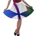 Colorful Abstract Texture Art Design T- Shirt Colorful Abstract Texture Art Design T- Shirt A-line Skater Skirt View1