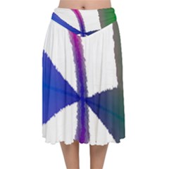 Colorful Abstract Texture Art Design T- Shirt Colorful Abstract Texture Art Design T- Shirt Velvet Flared Midi Skirt by EnriqueJohnson