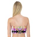 Colorful Flowers Pattern T- Shirt Colorful Wild Flowers T- Shirt Bandeau Top View2