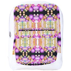 Colorful Flowers Pattern T- Shirt Colorful Wild Flowers T- Shirt Full Print Backpack