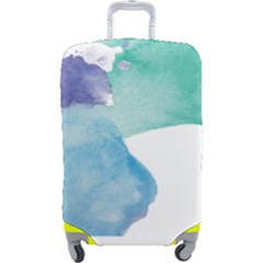 Colourful Pattern T- Shirt Colourful Watercolor Rainbow Bubbles T- Shirt Luggage Cover (large) by EnriqueJohnson