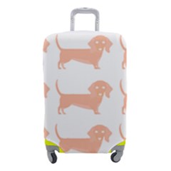 Dachshund Dog Pattern T- Shirt Brown Dachshund Dog Breed Cute Pattern T- Shirt Luggage Cover (small) by EnriqueJohnson