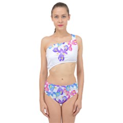 Daisies In Bloom T- Shirt Daisy Iris Heart Flower Floral Pattern Daisies T- Shirt Spliced Up Two Piece Swimsuit by EnriqueJohnson