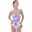 Daisies In Bloom T- Shirt Daisy Iris Heart Flower Floral Pattern Daisies T- Shirt Side Cut Out Swimsuit View1