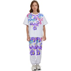 Daisies In Bloom T- Shirt Daisy Iris Heart Flower Floral Pattern Daisies T- Shirt Kids  T-shirt And Pants Sports Set by EnriqueJohnson