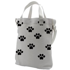 Dog Paw Print T- Shirt Paw Pattern 6 Canvas Messenger Bag by EnriqueJohnson