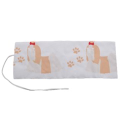 Dog Shih Tzu T- Shirtshih Tzu Dog Pattern T- Shirt Roll Up Canvas Pencil Holder (s) by EnriqueJohnson