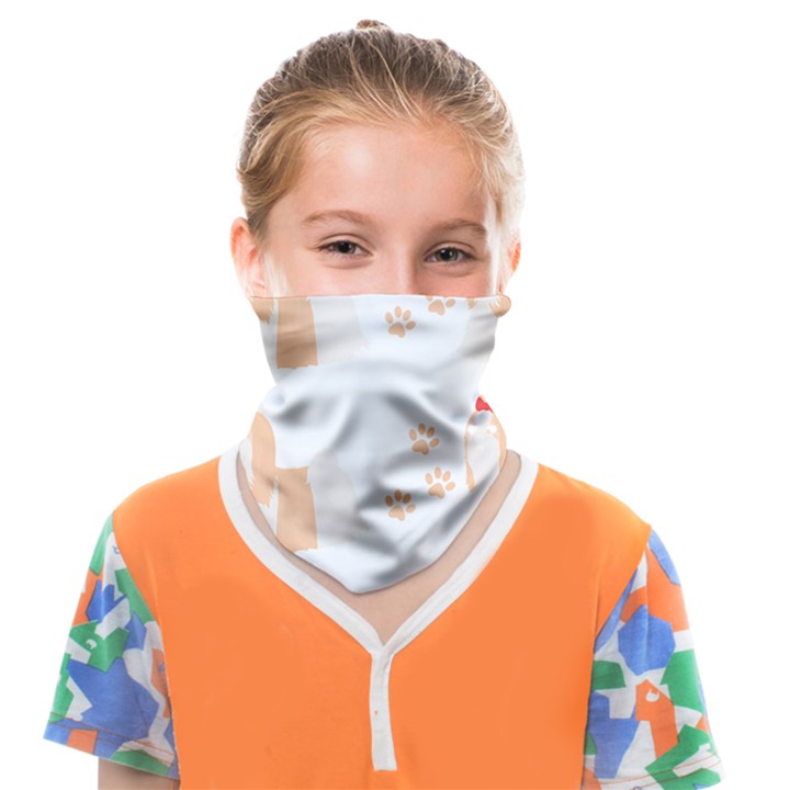 Dog Shih Tzu T- Shirtshih Tzu Dog Pattern T- Shirt Face Covering Bandana (Kids)