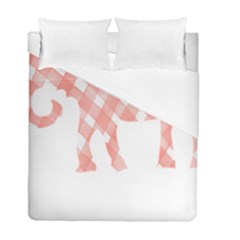 Elephant T- Shirt Pink Elephant T- Shirt Duvet Cover Double Side (full/ Double Size) by EnriqueJohnson