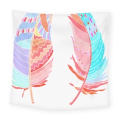 Feathers Design T- Shirtfeathers T- Shirt (2) Square Tapestry (large)