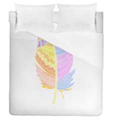 Feathers Design T- Shirtfeathers T- Shirt (3) Duvet Cover Double Side (queen Size) by EnriqueJohnson