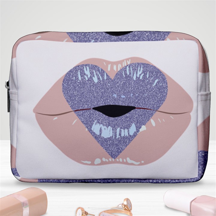 Lips -18 Make Up Pouch (Large)